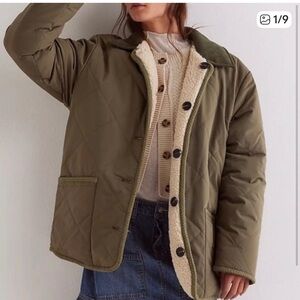 We the Free Arnelle reversible barn Teddy chore jacket.